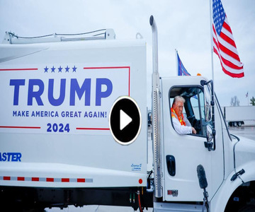 Trump se met en scène à bord d’un camion-poubelle, après une gaffe de Biden sur ses électeurs